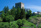 Burgfhrung in der Burg Laudeck